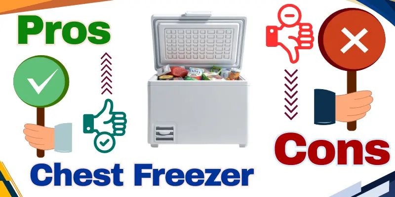 Pros And Cons Of A Chest Freeze Pros And Cons Of A Chest Freezer With Icons And Freezer Image.