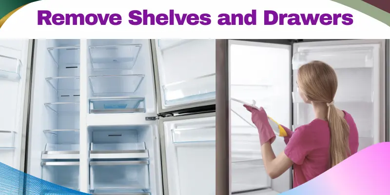 Removing Shelves And Drawers From A Refrigerator For Cleaning
