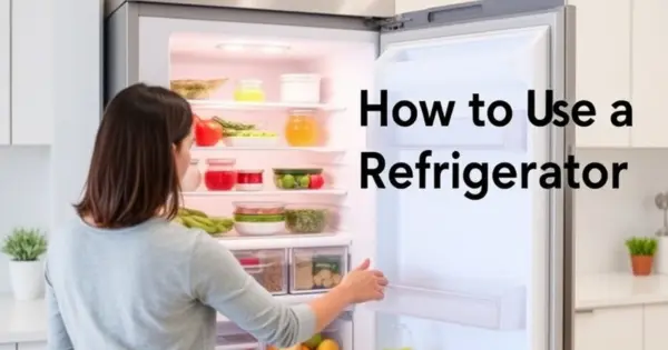 How to Use a Refrigerator – First-Time Guide & Tips
